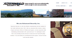 Desktop Screenshot of advancedsecurityinc.com